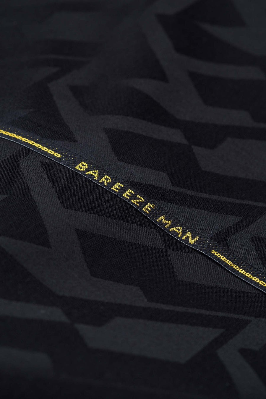 Bareeze Man Jacquard Unstitched Fabric for Summer - Black