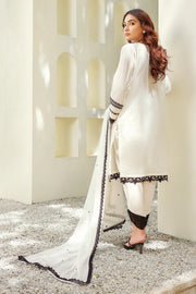 ILAHA Luxury Festive Pret Embroidered Lawn 3Pc Suit D-07 BLACKLEY