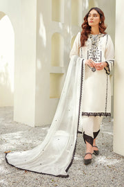 ILAHA Luxury Festive Pret Embroidered Lawn 3Pc Suit D-07 BLACKLEY