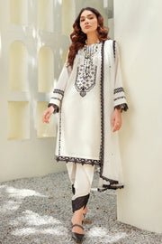 ILAHA Luxury Festive Pret Embroidered Lawn 3Pc Suit D-07 BLACKLEY
