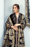 Asimah Khan Makhmal Festive Unstitched Velvet 3Pc Suit - BLACK MAGIC