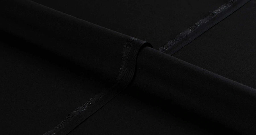 Nasheman by Mohtaram Fabrics Men’s Wash & Wear Suit - Black