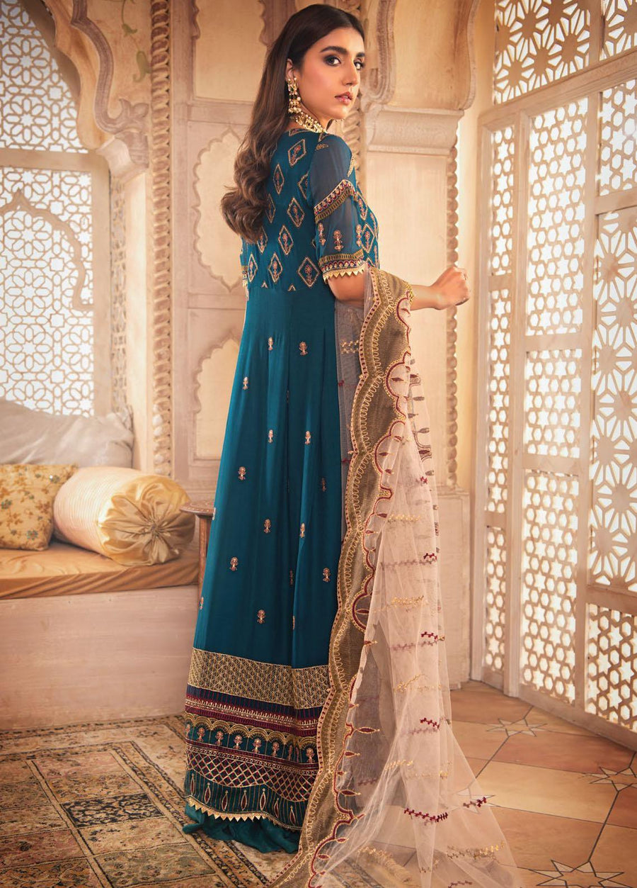 Blanche Fashion Mah e Lukah Unstitched Chiffon 3 Piece Suit BLC-01 - FaisalFabrics.pk