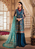 Blanche Fashion Mah e Lukah Unstitched Net 3 Piece Suit BLC-05 - FaisalFabrics.pk