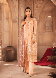 Blanche Fashion Mah e Lukah Unstitched Chiffon 3 Piece Suit BLC-08 - FaisalFabrics.pk