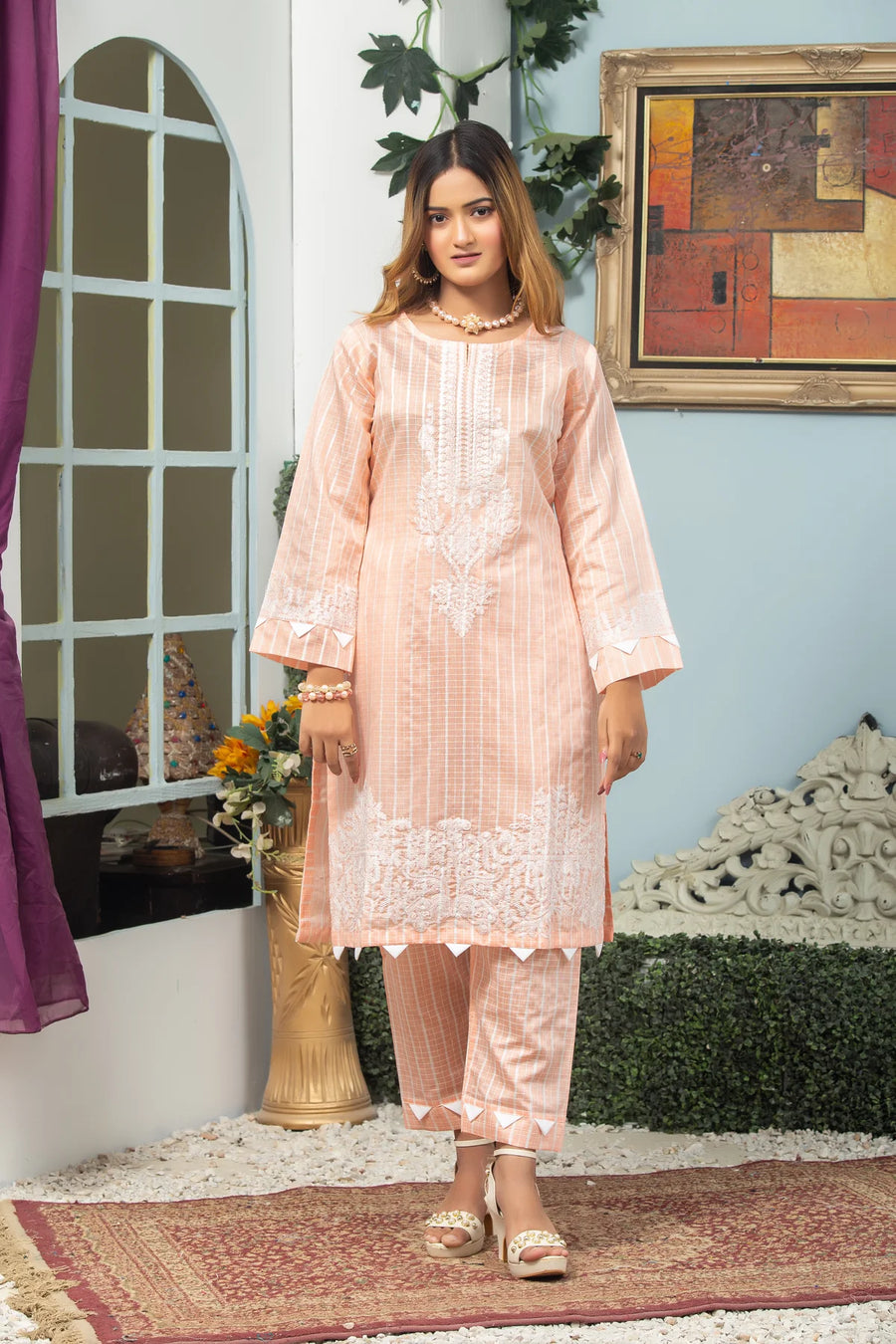 Mak Fashion Essentials Edit Embroidered Lawn Ready to Wear 2Pc - BLOOM