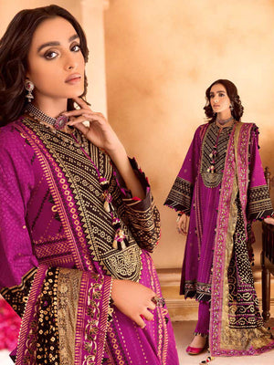 GulAhmed Chunri Embroidered Lawn Unstitched 3Pc Suit BM-32014