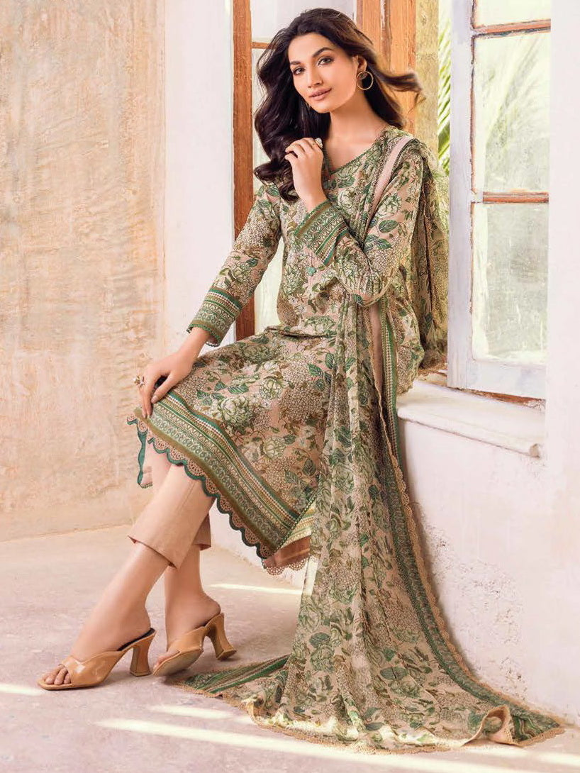 GulAhmed Summer Premium Printed Lawn Unstitched 3 Piece Suit BM-32019