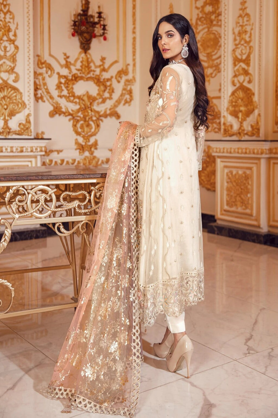Emaan Adeel Belle Robe Wedding Edition Embroidered 3Pc Suit BR-01 - FaisalFabrics.pk