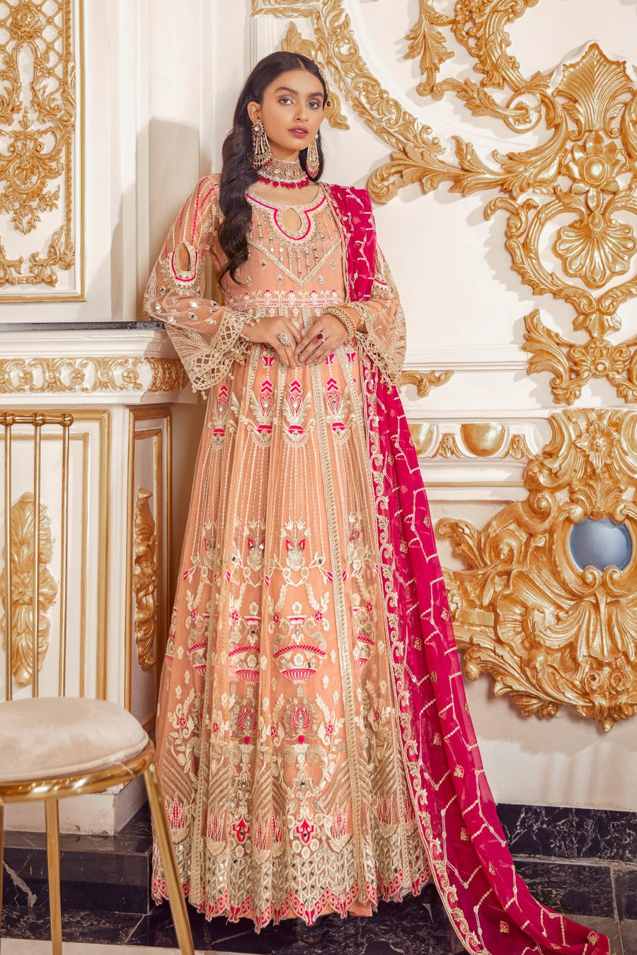 Emaan Adeel Belle Robe Wedding Edition Embroidered 3Pc Suit BR-04 - FaisalFabrics.pk