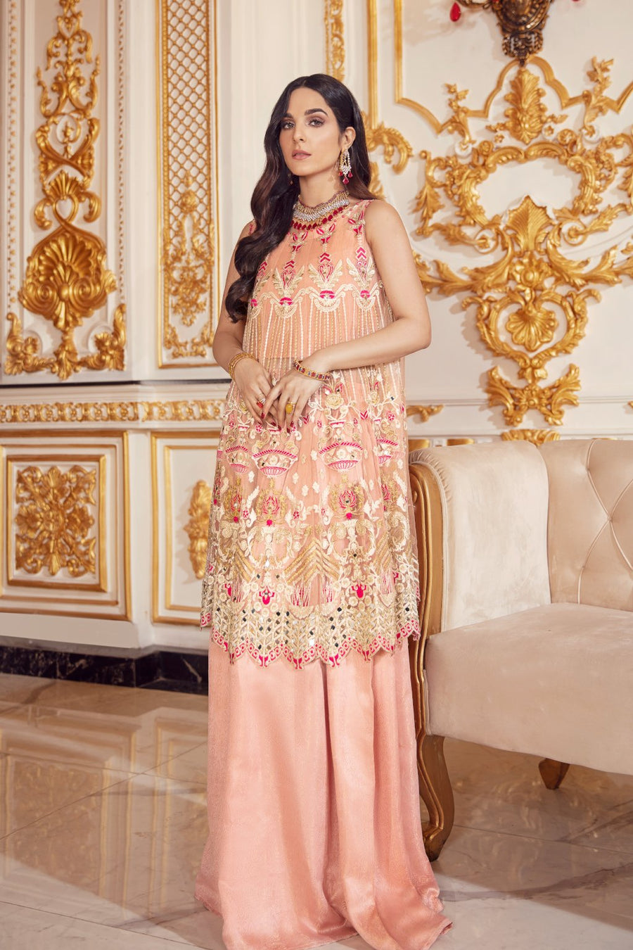 Emaan Adeel Belle Robe Wedding Edition Embroidered 3Pc Suit BR-04 - FaisalFabrics.pk