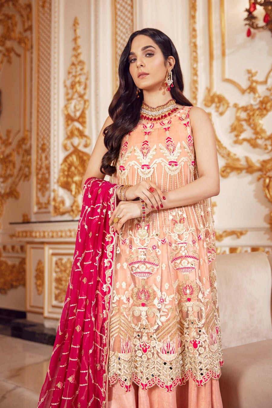 Emaan Adeel Belle Robe Wedding Edition Embroidered 3Pc Suit BR-04 - FaisalFabrics.pk