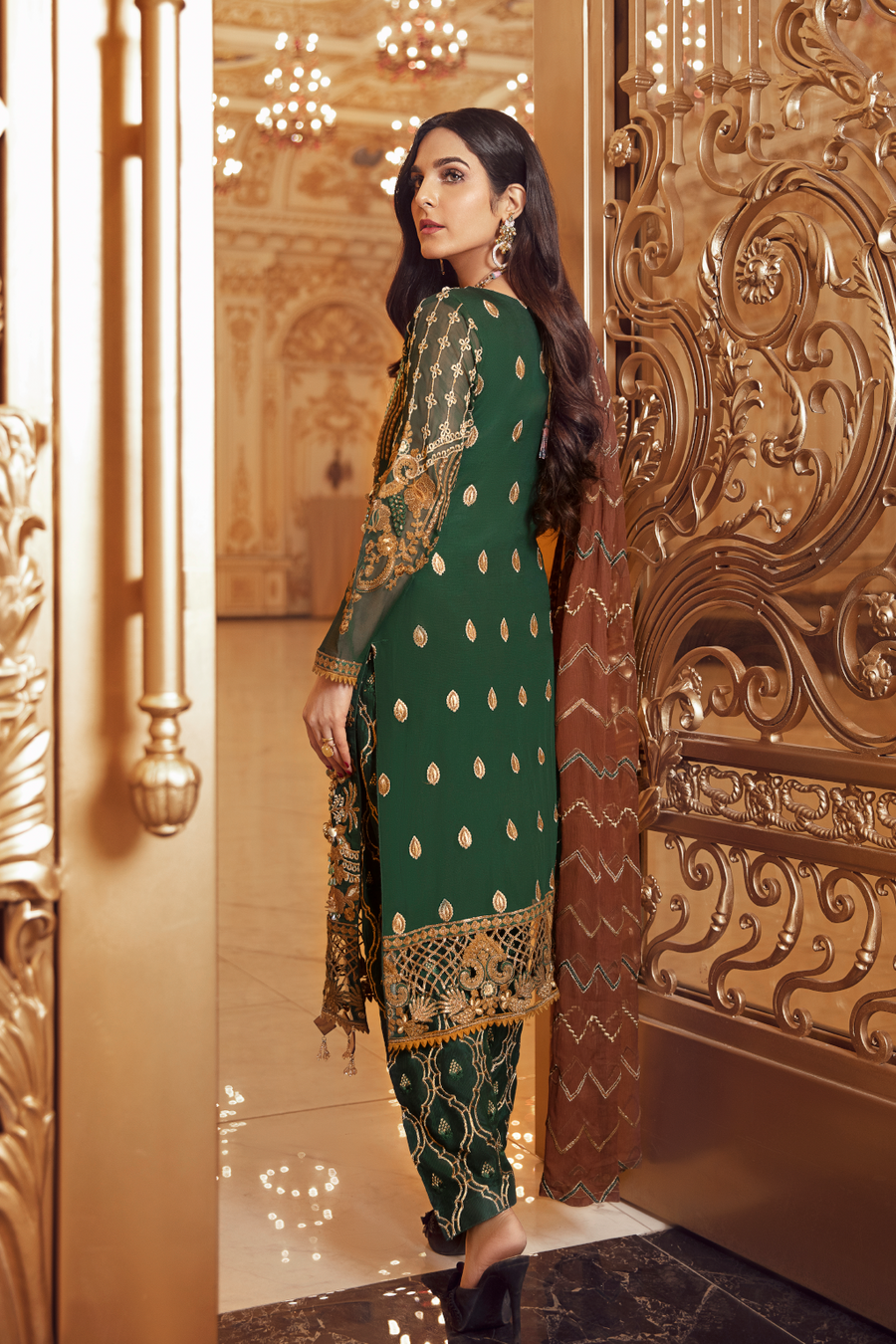 Emaan Adeel Belle Robe Wedding Edition Embroidered 3Pc Suit BR-07 - FaisalFabrics.pk