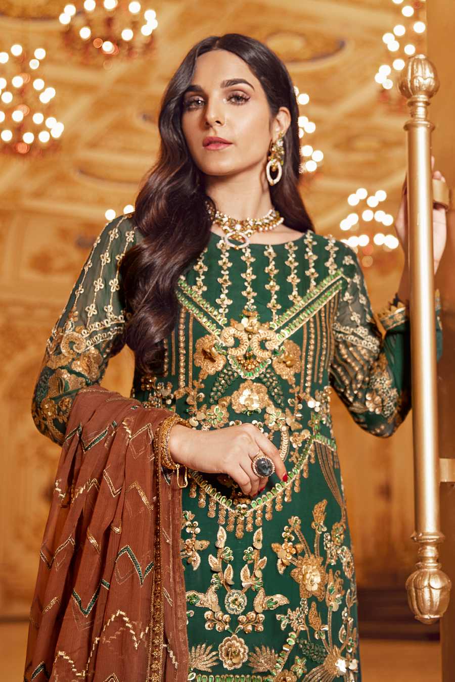 Emaan Adeel Belle Robe Wedding Edition Embroidered 3Pc Suit BR-07 - FaisalFabrics.pk