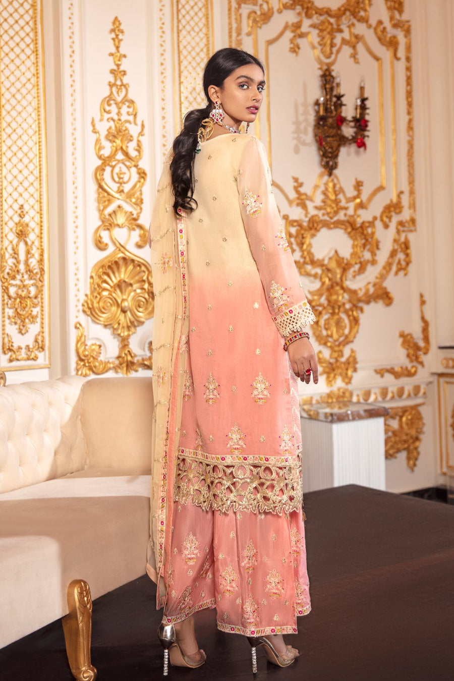 Emaan Adeel Belle Robe Wedding Edition Embroidered 3Pc Suit BR-08 - FaisalFabrics.pk