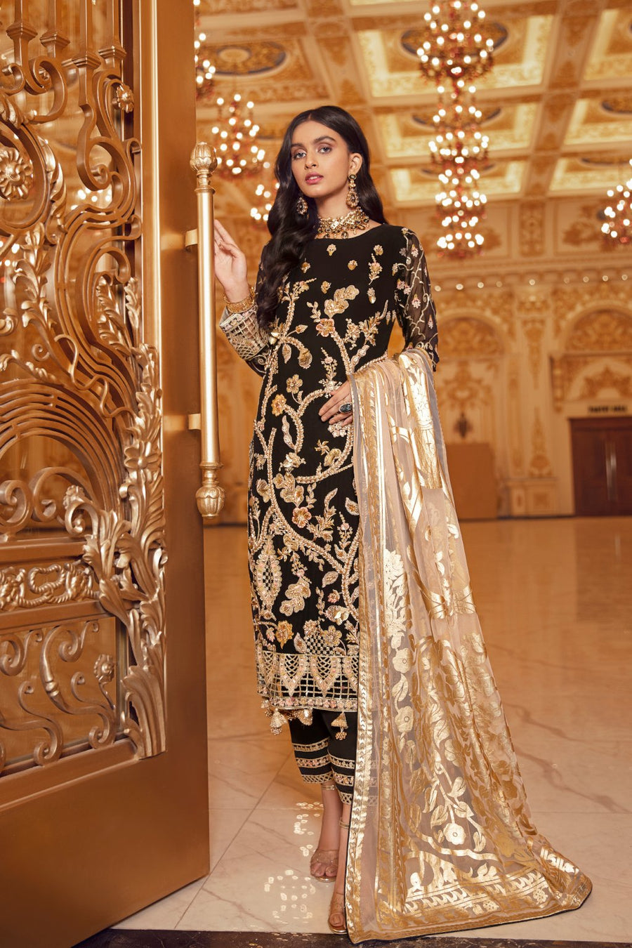 Emaan Adeel Belle Robe Wedding Edition Embroidered 3Pc Suit BR-09 - FaisalFabrics.pk