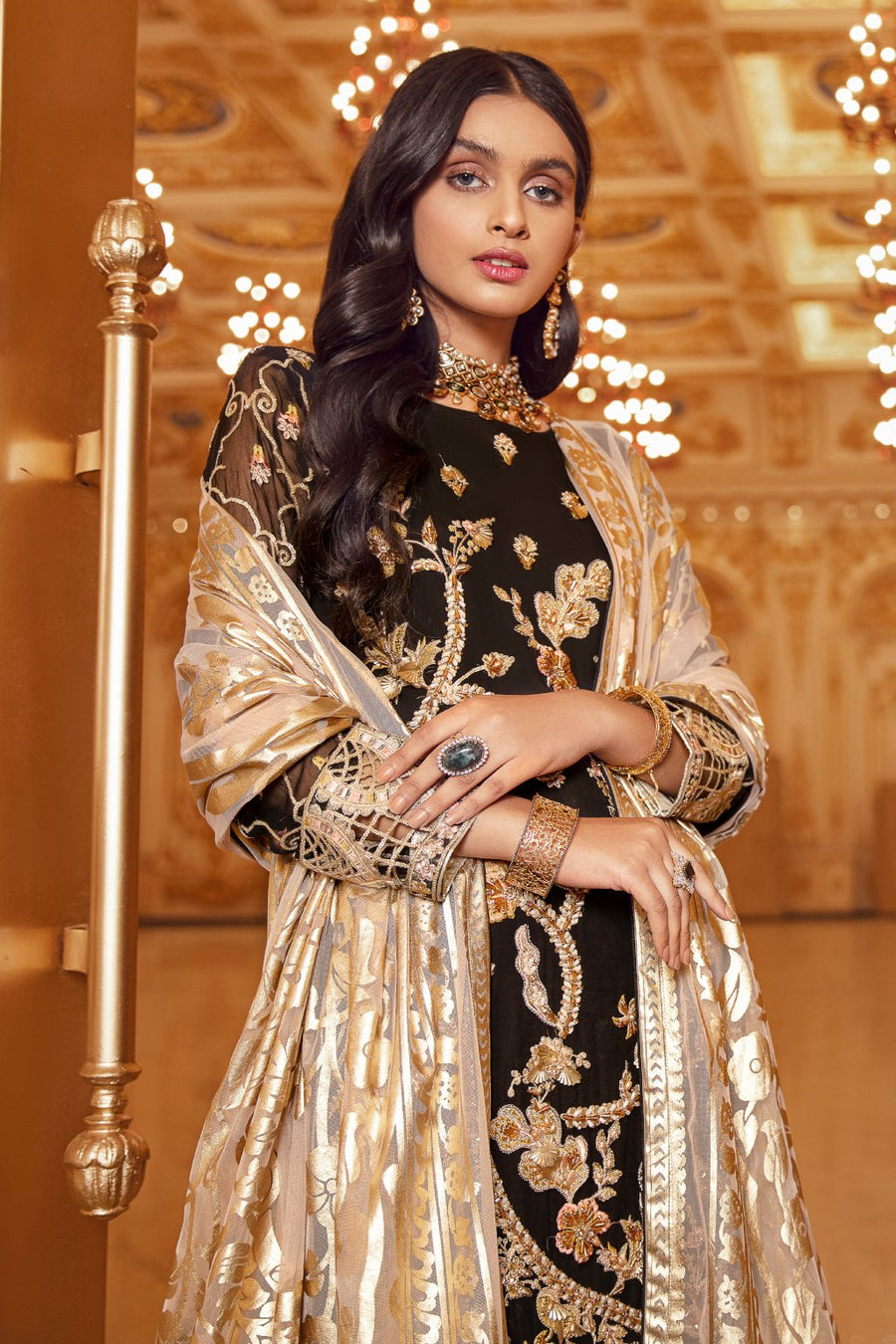 Emaan Adeel Belle Robe Wedding Edition Embroidered 3Pc Suit BR-09 - FaisalFabrics.pk