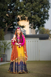 Sumaria’s Couture Bridal Stitched 3Pc Suit - BRIDAL MIX