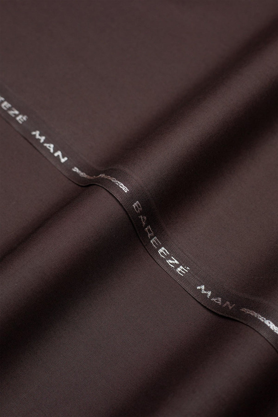 Bareeze Man Egyptian Cotton 1/1 Unstitched Fabric for Summer - Brown
