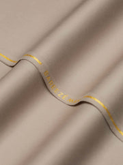 Bareeze Man Pima Cotton Unstitched Fabric for Summer - Brown