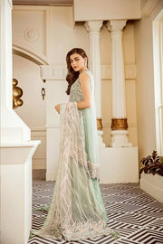 Baroque Chantelle Embroidered Chiffon 3 Piece Suit BQ19-05 Mint Tea - FaisalFabrics.pk