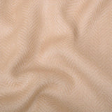 Dynasty Lux Herringbone Men's Blended Wool Shawl - Beige