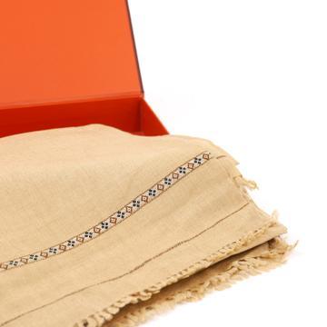 Dynasty Premium Mens Pure Wool Shawl Lux Woolen - Beige - FaisalFabrics.pk