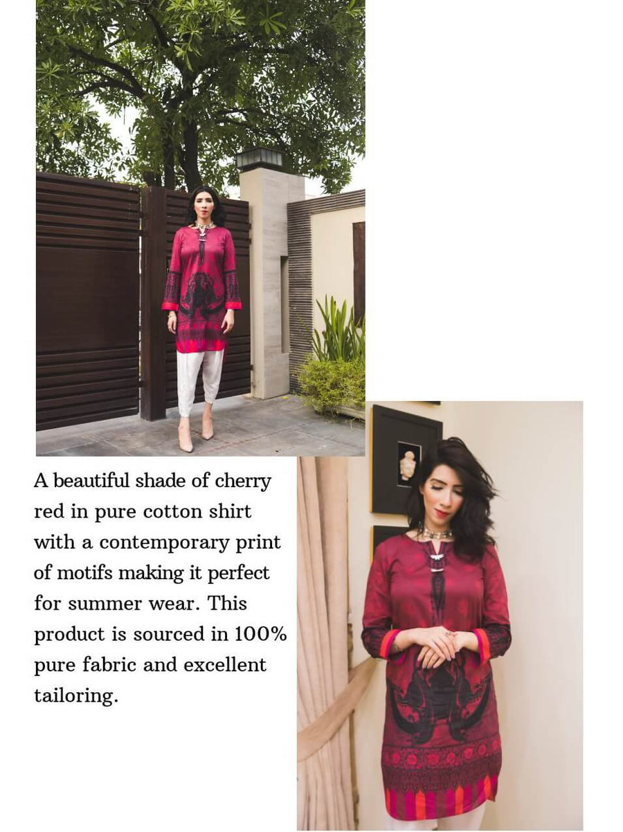 Beloved Premium Printed Lawn Shirt for Summers B-02 Fire Finch - FaisalFabrics.pk