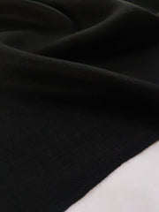 Womens Plain Black Shawl Ultra Soft and Warm Fine Wool, Full Size BWS-04 - FaisalFabrics.pk