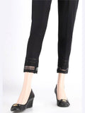 Premium Unstitched Cotton Plain Trouser Fabric Jet Black TR-Blk