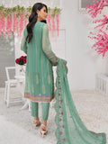 Blanche Fashion Umang Vol-01 Embroidered Chiffon 3pc Suit D-02 Ivy - FaisalFabrics.pk