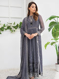 Blanche Fashion Umang Vol-01 Embroidered Chiffon 3pc Suit D-04 Nisa - FaisalFabrics.pk