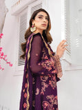 Blanche Fashion Umang Vol-01 Embroidered Chiffon 3pc Suit D-10 Menara - FaisalFabrics.pk