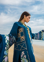 Crimson Embroidered Luxury Lawn Unstitched 3Pc Suit - Bohemian Summer (A)