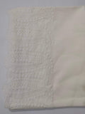 Unstitched Cotton Chikankari Embroidered Trouser Fabric Egg White TR-02 - FaisalFabrics.pk