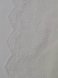 Unstitched Cotton Chikankari Embroidered Trouser Fabric Egg White TR-05 - FaisalFabrics.pk