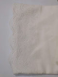 Unstitched Cotton Chikankari Embroidered Trouser Fabric Egg White TR-05