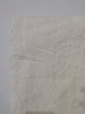 Unstitched Cotton Chikankari Embroidered Trouser Fabric Egg White TR-07