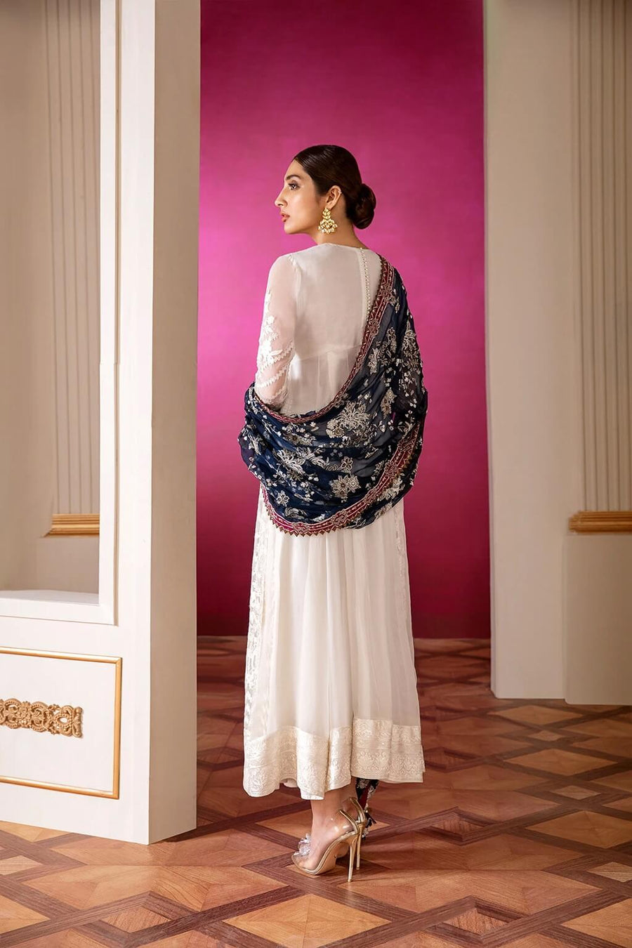 Baroque Chantelle Embroidered Chiffon 2020 3 Piece Suit D-02 Glaze - FaisalFabrics.pk