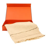 Dynasty Mens Pure Wool Super Fine Shawl Full Size - Brown - FaisalFabrics.pk