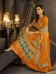 Charizma Signature Barkha Unstitched Premium Chiffon 3Pc Suit CBK-02