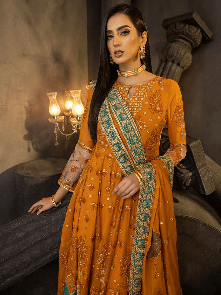 Charizma Signature Barkha Unstitched Premium Chiffon 3Pc Suit CBK-02