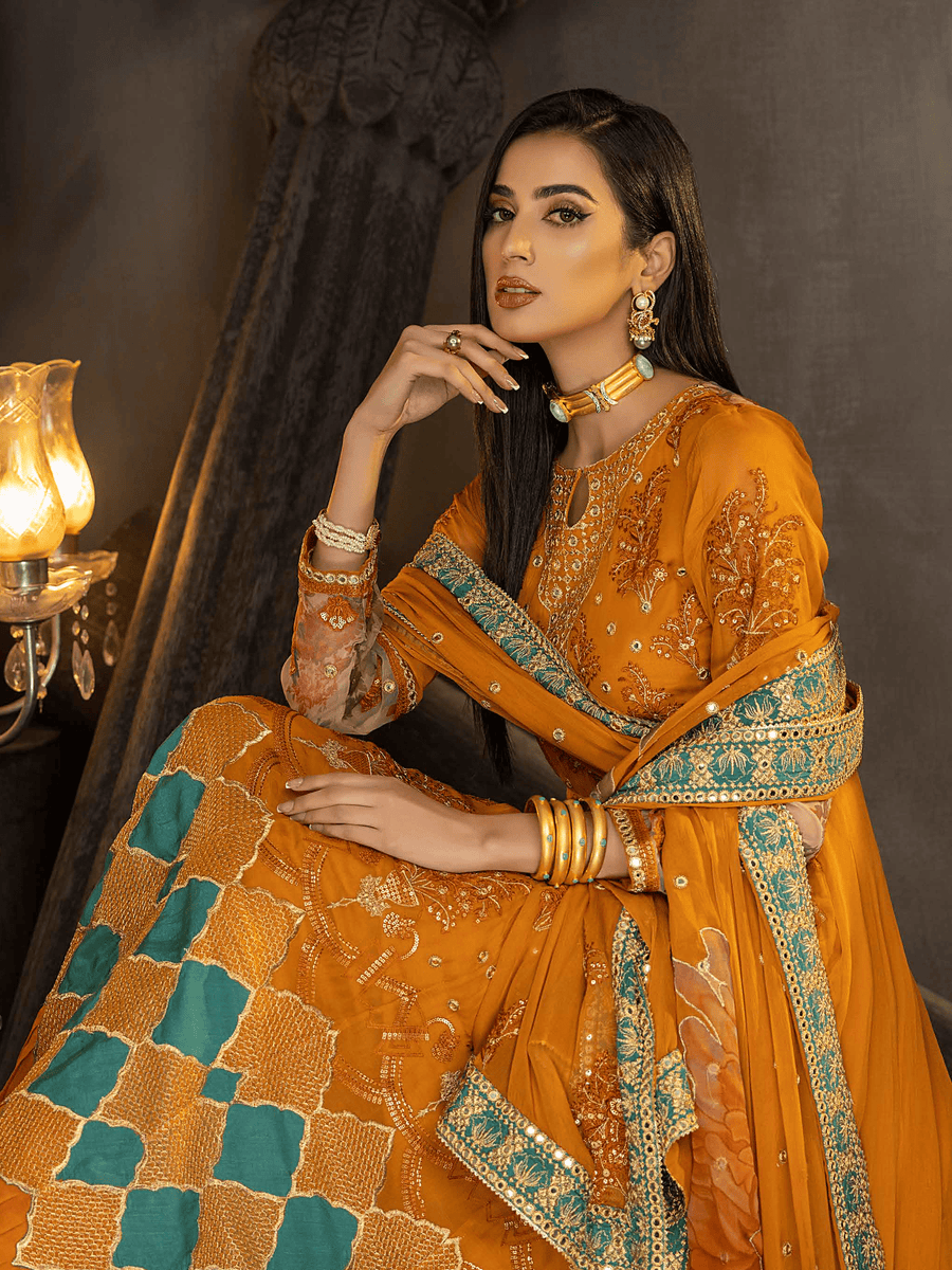 Charizma Signature Barkha Unstitched Premium Chiffon 3Pc Suit CBK-02