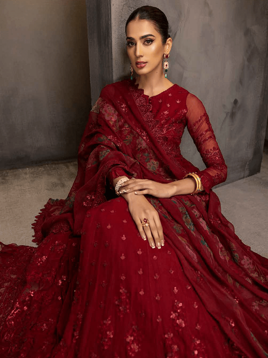 Charizma Signature Barkha Unstitched Premium Chiffon 3Pc Suit CBK-03