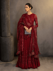 Charizma Signature Barkha Unstitched Premium Chiffon 3Pc Suit CBK-03