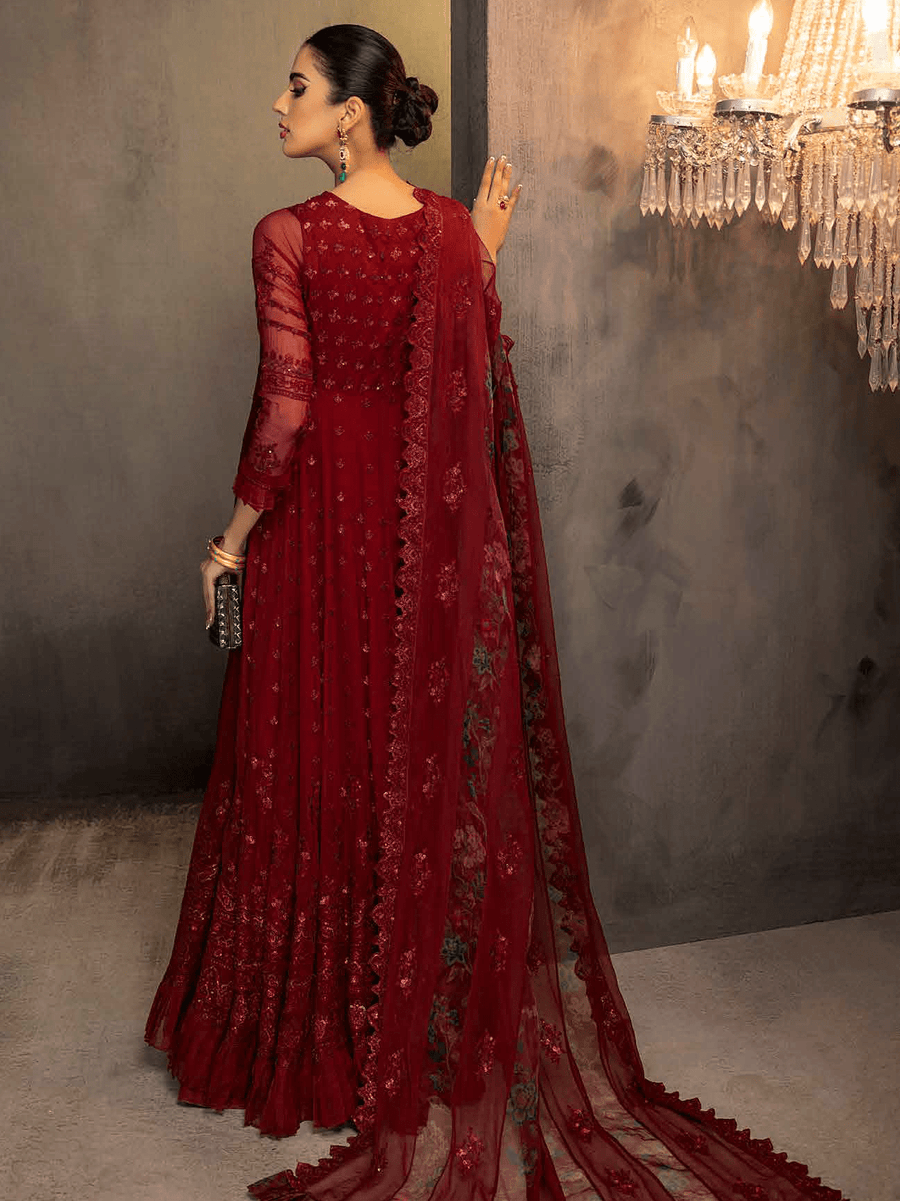 Charizma Signature Barkha Unstitched Premium Chiffon 3Pc Suit CBK-03