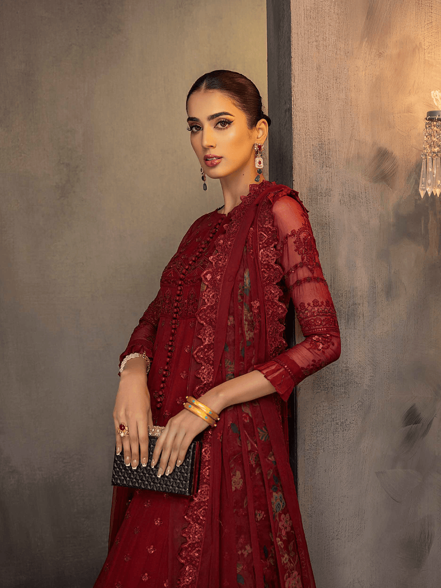 Charizma Signature Barkha Unstitched Premium Chiffon 3Pc Suit CBK-03