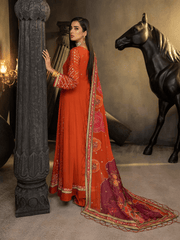 Charizma Signature Barkha Unstitched Premium Chiffon 3Pc Suit CBK-05