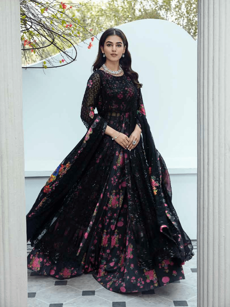 Charizma Signature Barkha Unstitched Premium Chiffon 3Pc Suit CBK-07