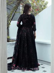 Charizma Signature Barkha Unstitched Premium Chiffon 3Pc Suit CBK-07